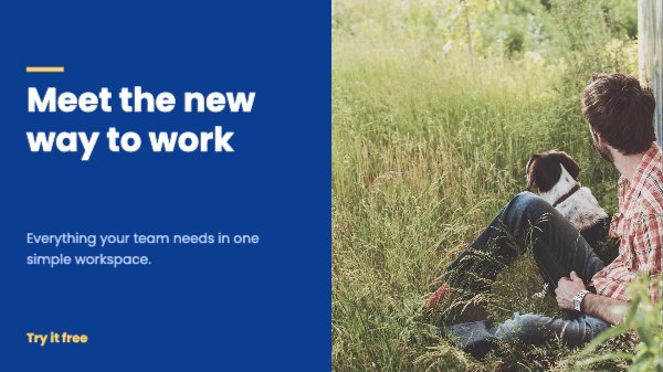 Meet the new way to work Website