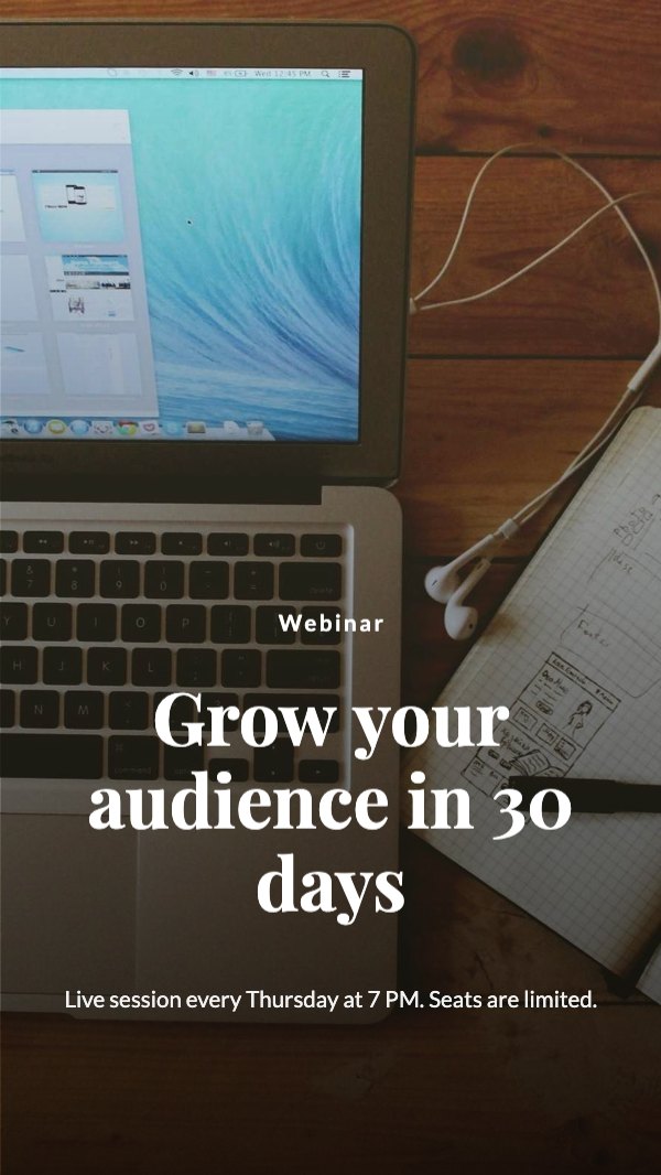 Grow your audience in 30 days Reel