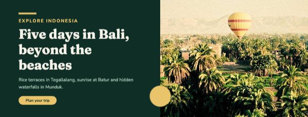Five days in Bali, beyond the beaches Facebook Cover