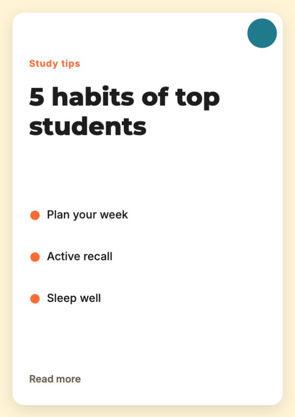 5 habits of top students Flyer