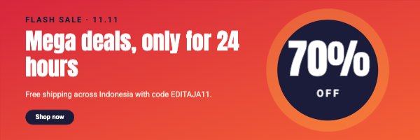 Mega deals, only for 24 hours Web Banner