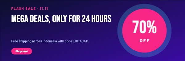 Mega deals, only for 24 hours Email Header