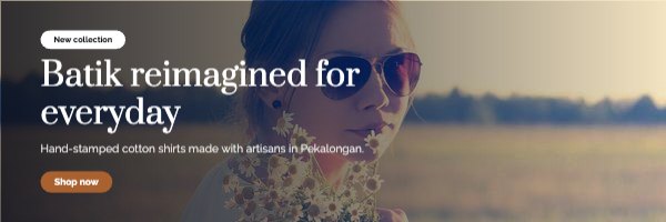 Batik reimagined for everyday Email Header