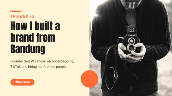How I built a brand from Bandung YouTube Thumbnail