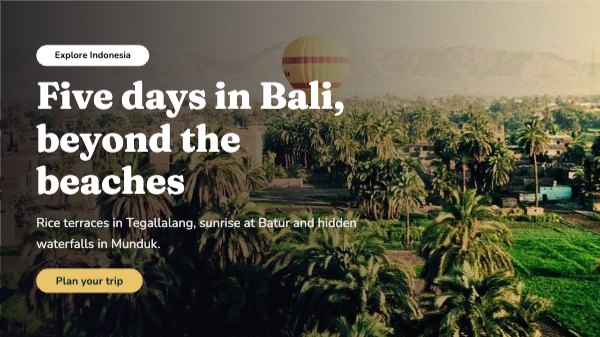 Five days in Bali, beyond the beaches YouTube Thumbnail