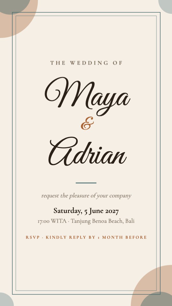 Maya & Adrian Instagram Story
