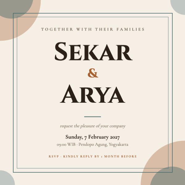 Sekar & Arya Instagram Post