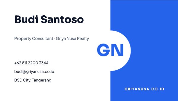 Budi Santoso Business Card