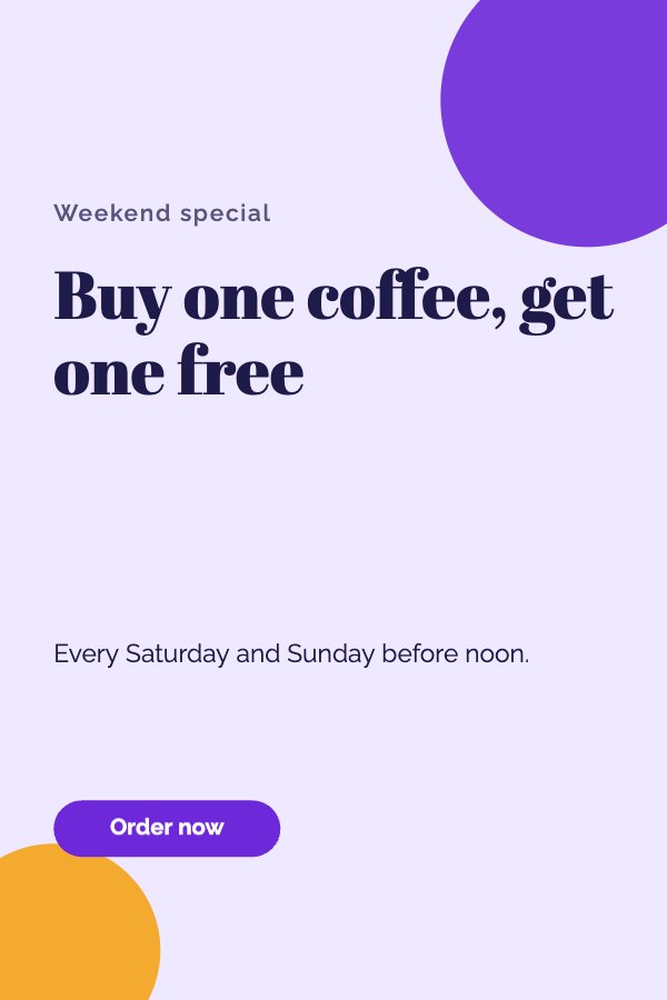 Buy one coffee, get one free Pinterest Pin