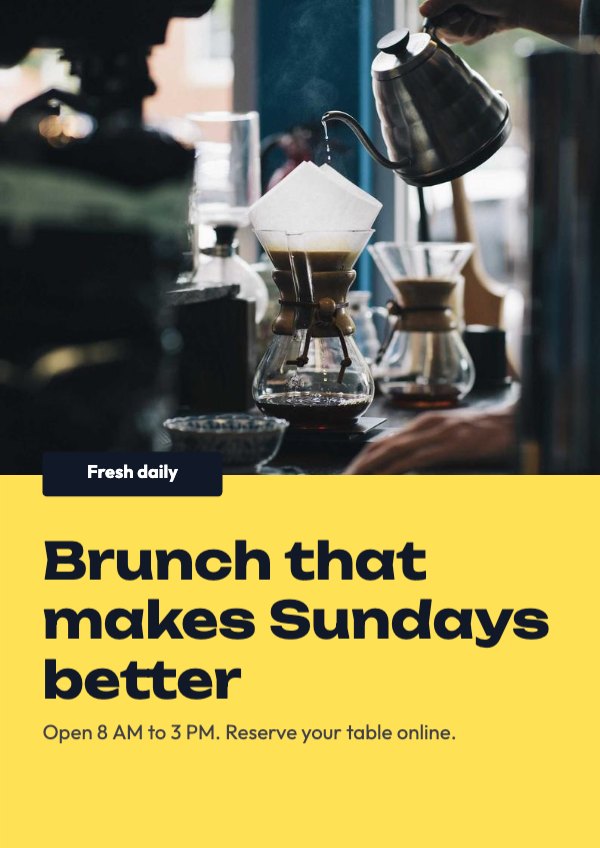 Brunch that makes Sundays better Flyer