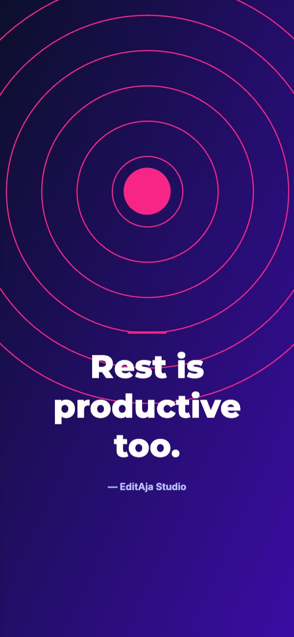 Rest is productive too Phone Wallpaper