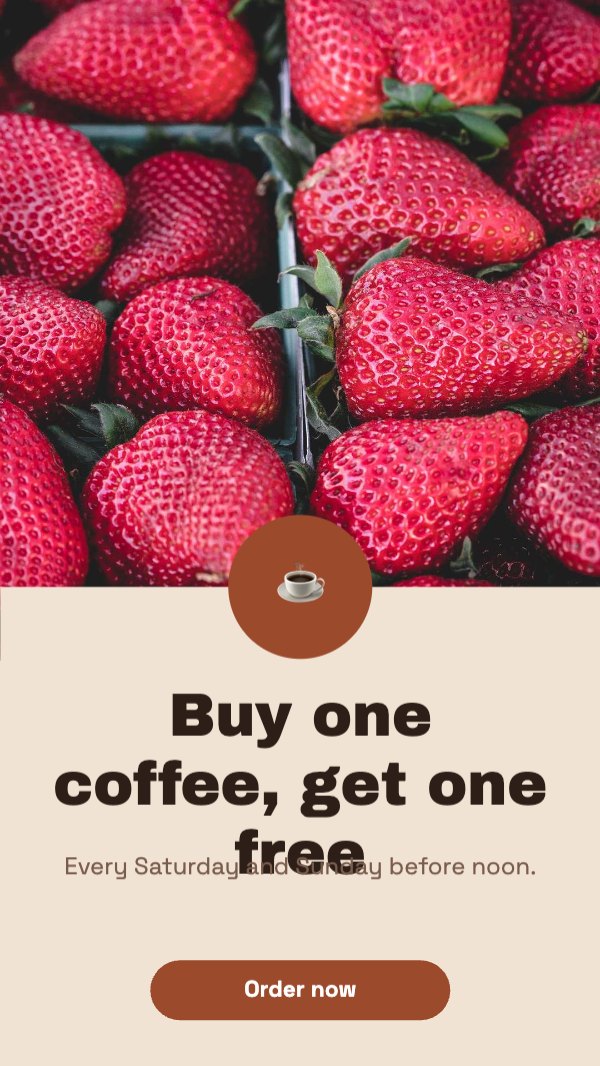 Buy one coffee, get one free Story