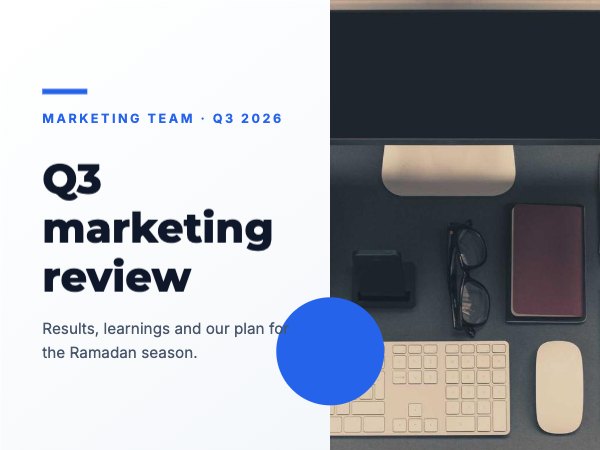 Q3 marketing review Presentation (4:3)