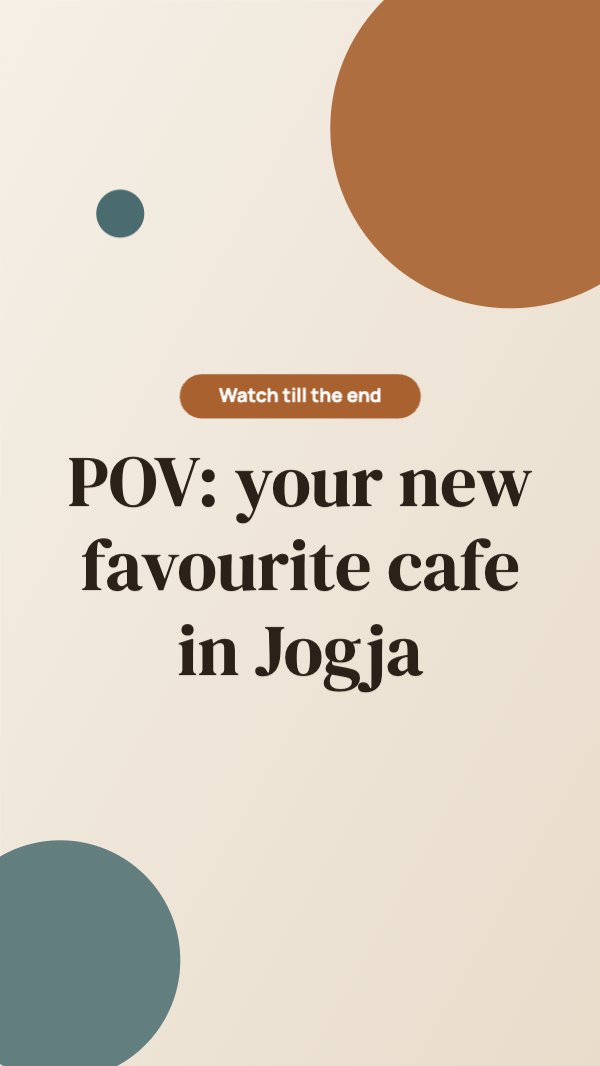 your new favourite cafe in Jogja TikTok Video