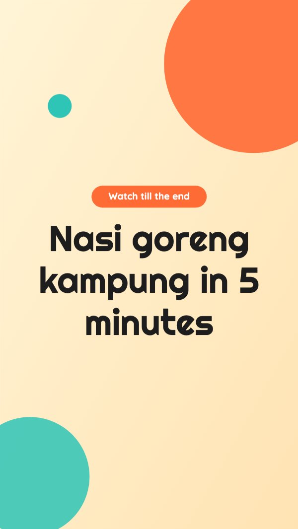 Nasi goreng kampung in 5 minutes TikTok Video