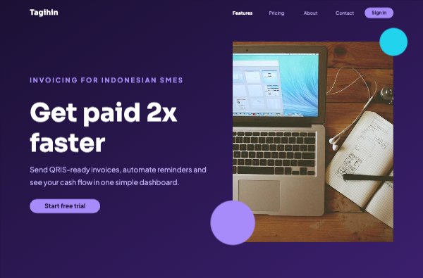 Get paid 2x faster Landing Page