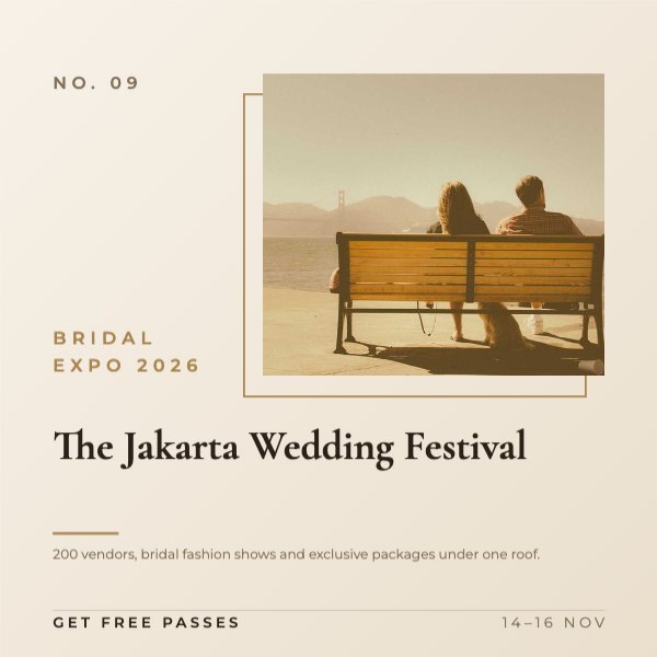 The Jakarta Wedding Festival Instagram Post