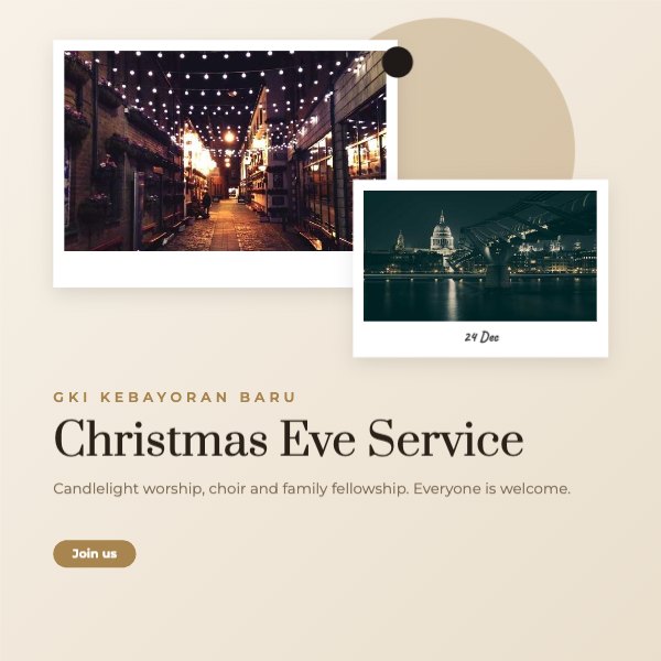 Christmas Eve Service Instagram Post