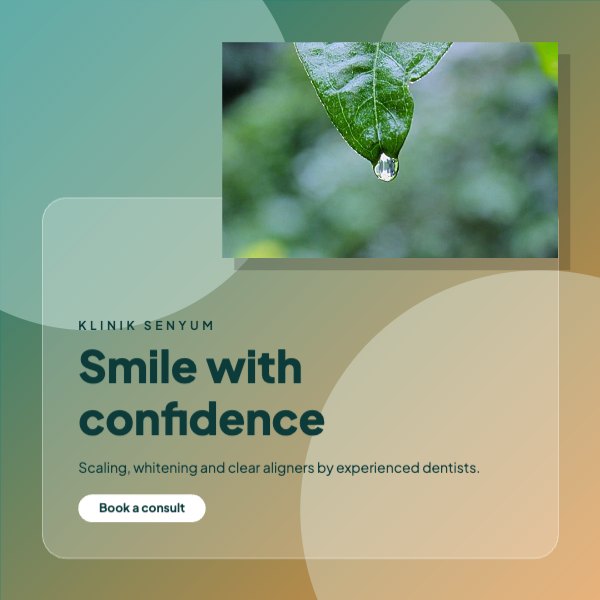 Smile with confidence Instagram Post