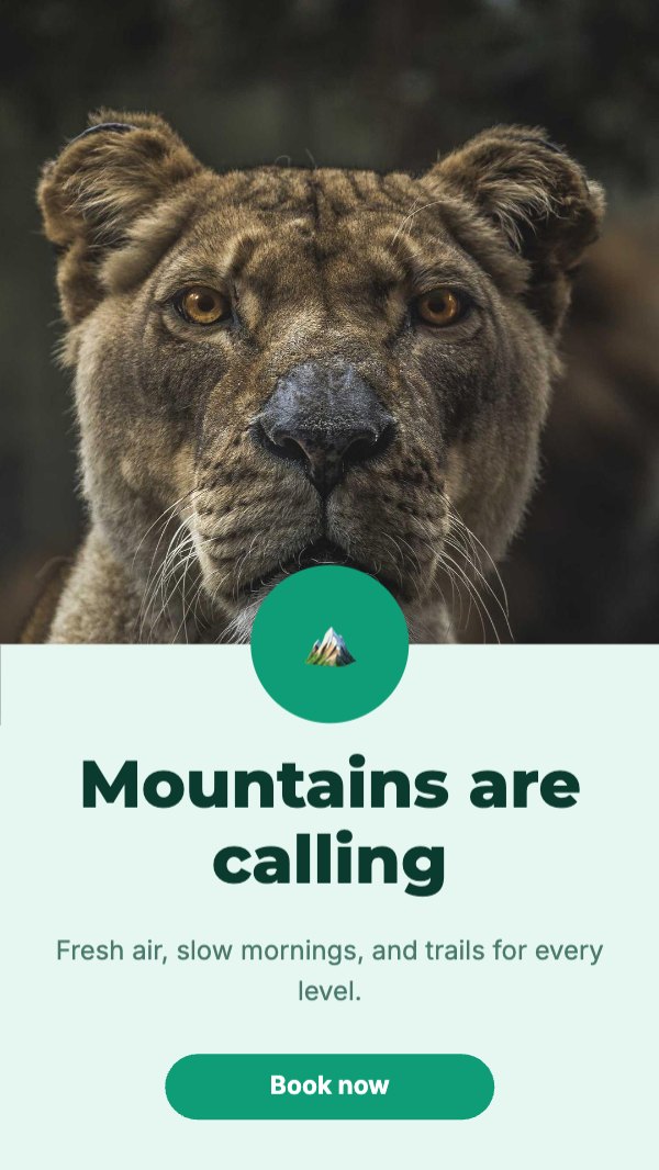 Mountains are calling Story