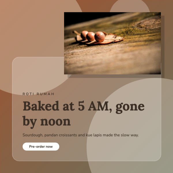 Baked at 5 AM, gone by noon Instagram Post
