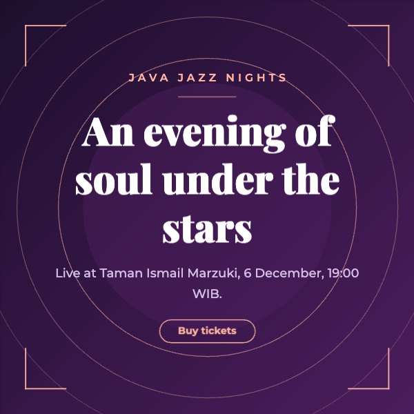 An evening of soul under the stars Instagram Post