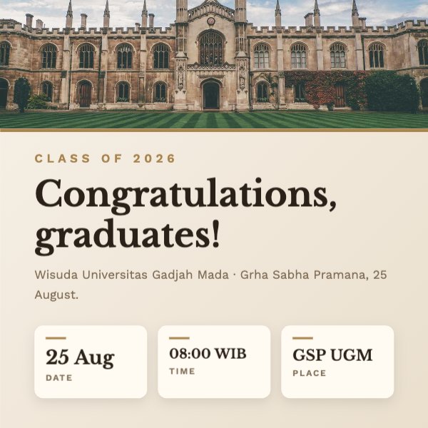 Congratulations, graduates! Instagram Post