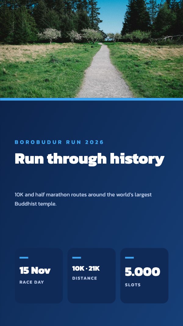Run through history Instagram Story