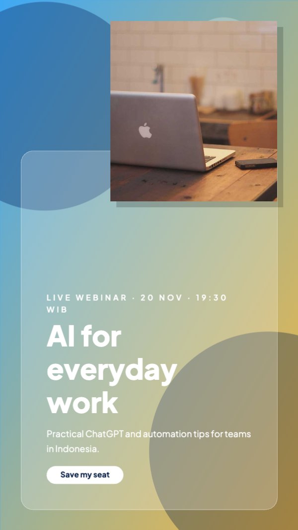 AI for everyday work Instagram Story