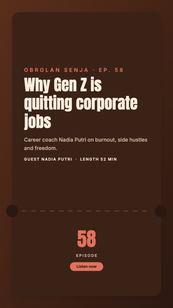 Why Gen Z is quitting corporate jobs Instagram Story