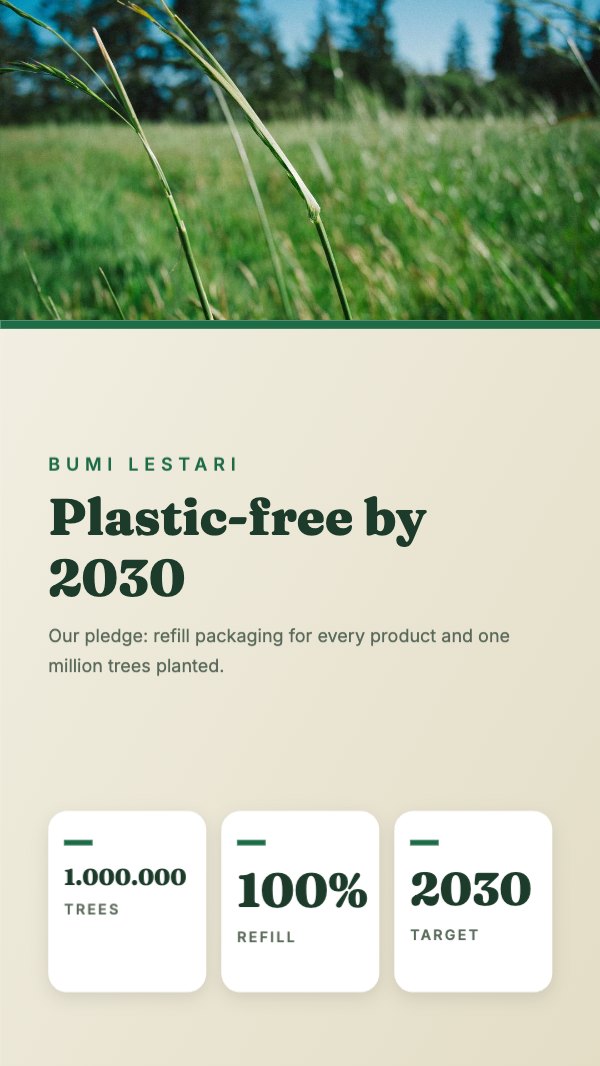 Plastic-free by 2030 Instagram Story