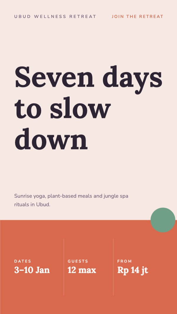 Seven days to slow down Instagram Story