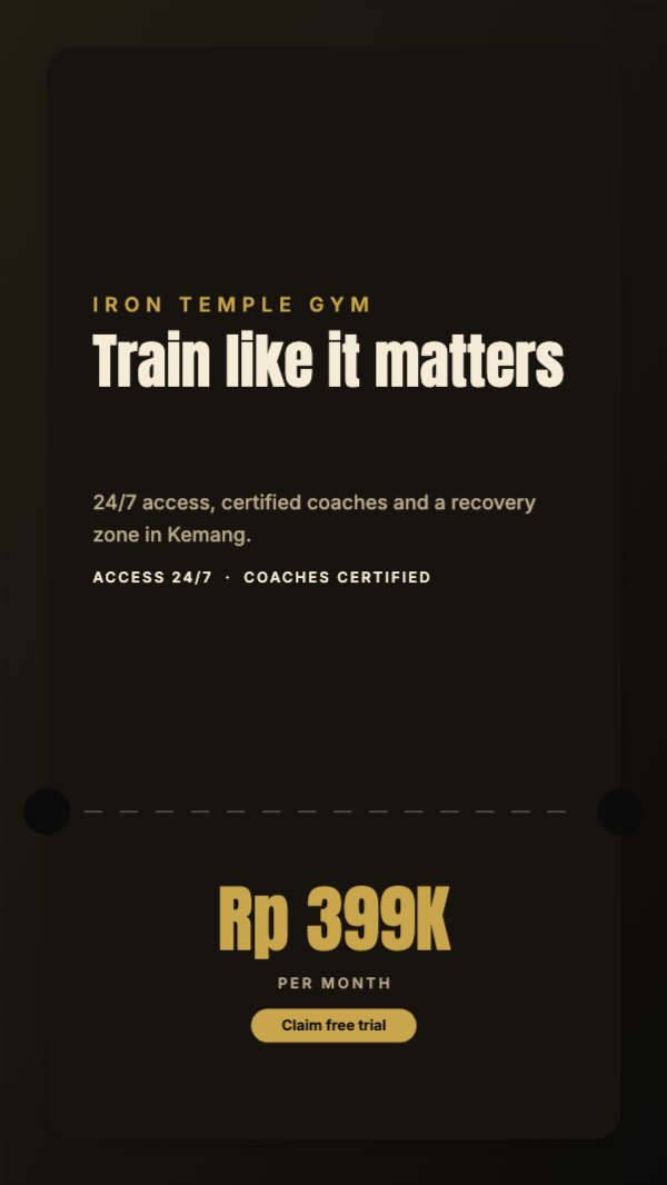 Train like it matters Instagram Story