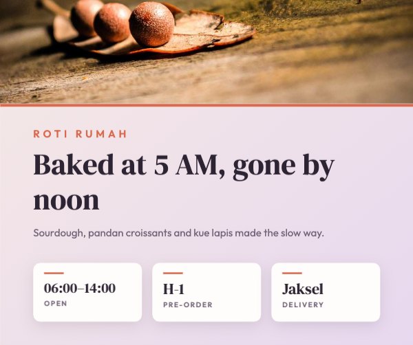 Baked at 5 AM, gone by noon Facebook Post