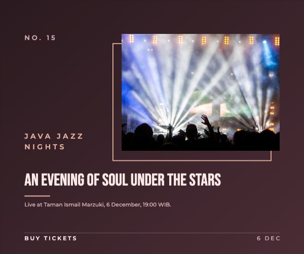 An evening of soul under the stars Facebook Post