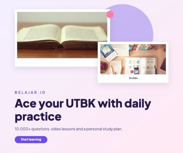 Ace your UTBK with daily practice Facebook Post