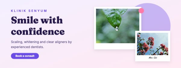 Smile with confidence Facebook Cover