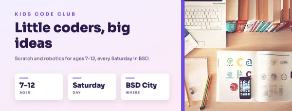 Little coders, big ideas Facebook Cover