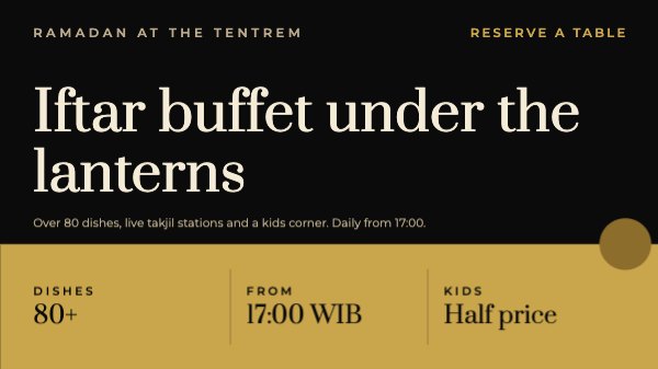 Iftar buffet under the lanterns YouTube Thumbnail