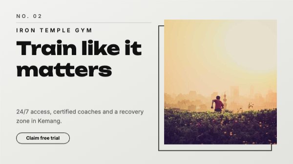 Train like it matters YouTube Thumbnail