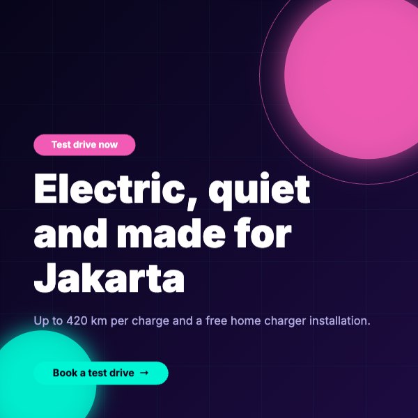 Electric, quiet and made for Jakarta LinkedIn Post