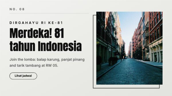 Merdeka! 81 tahun Indonesia X Post