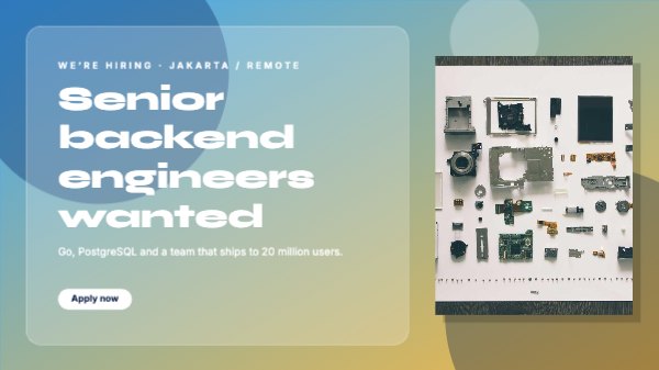 Senior backend engineers wanted X Post