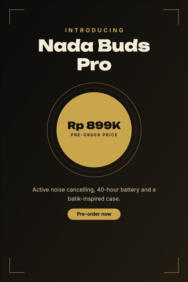 Nada Buds Pro Pinterest Pin