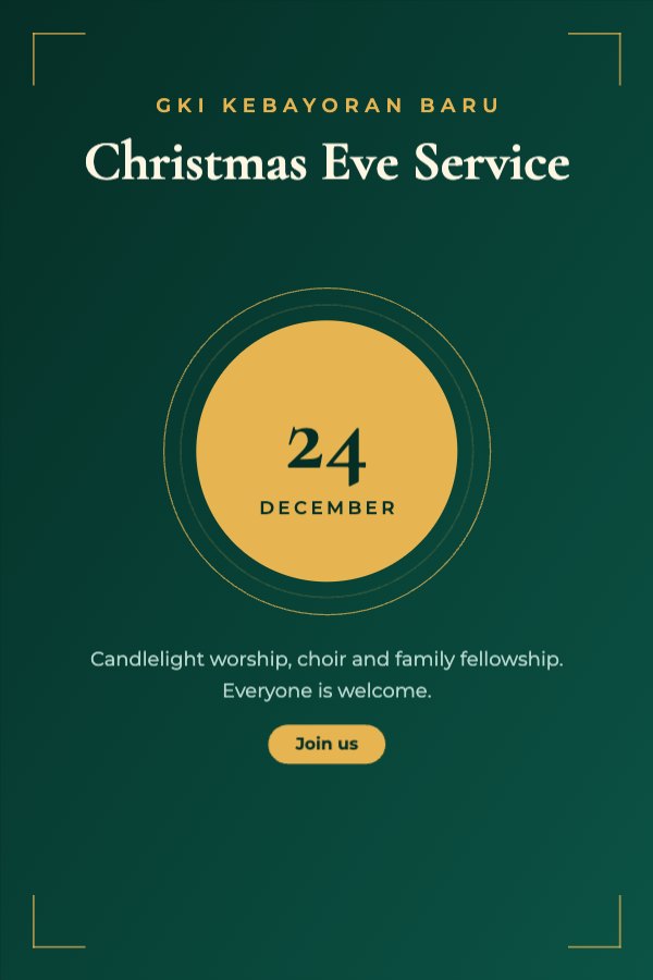 Christmas Eve Service Pinterest Pin