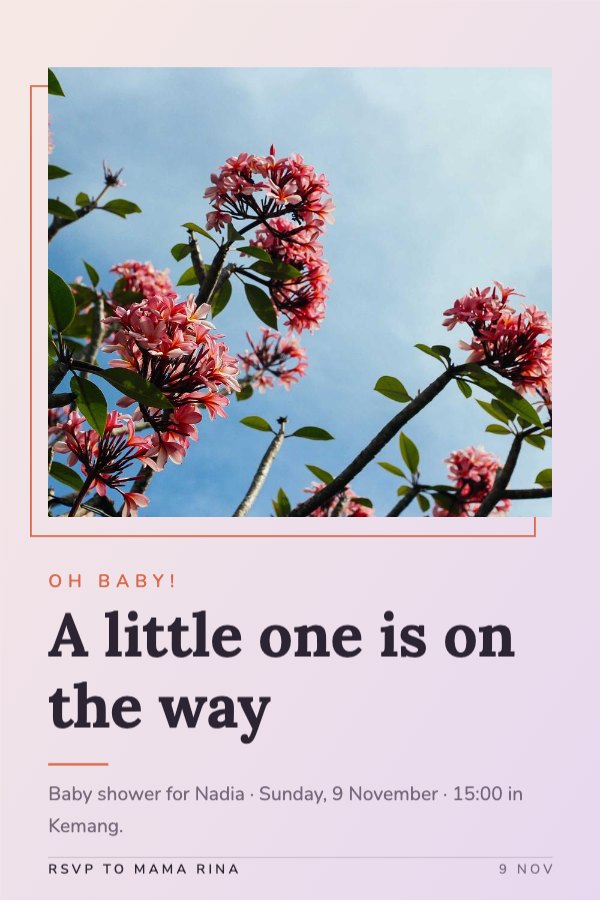 A little one is on the way Pinterest Pin