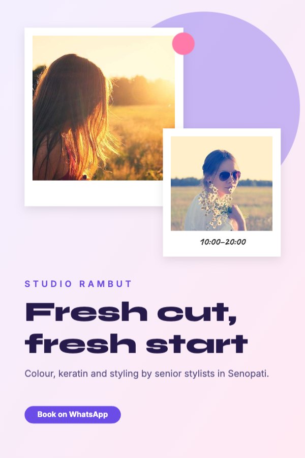 Fresh cut, fresh start Pinterest Pin
