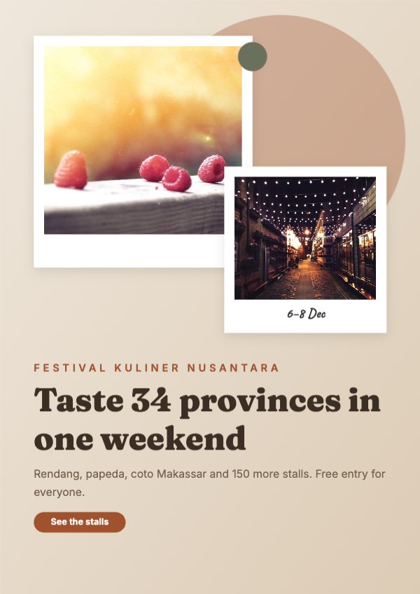 Taste 34 provinces in one weekend Poster