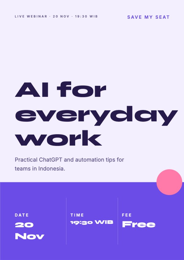 AI for everyday work Poster
