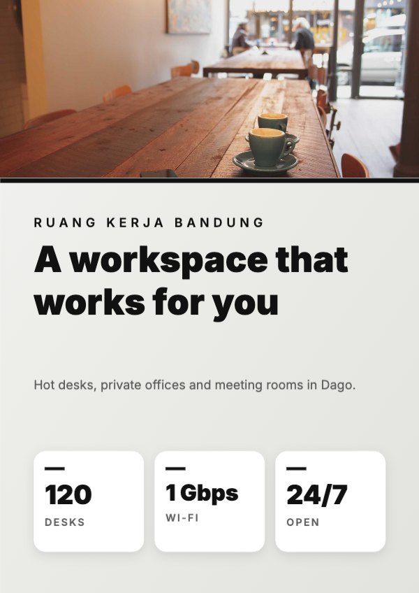 A workspace that works for you Poster